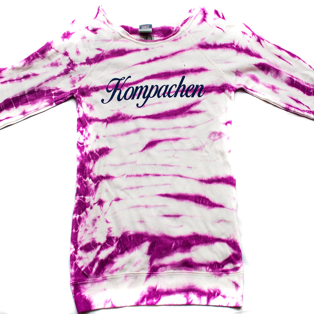 RASPBERRY TIE-DYE SWEATER